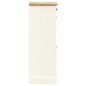 vidaXL Schuhschrank VIGO 60x35x96 cm Weiß Massivholz Kiefer vidaXL Schuhschrank VIGO 60x35x96 cm Weiß Massivholz Kiefer