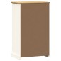 vidaXL Schuhschrank VIGO 60x35x96 cm Weiß Massivholz Kiefer vidaXL Schuhschrank VIGO 60x35x96 cm Weiß Massivholz Kiefer