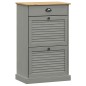 vidaXL Schuhschrank VIGO 60x35x96 cm Grau Massivholz Kiefer vidaXL Schuhschrank VIGO 60x35x96 cm Grau Massivholz Kiefer