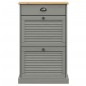 vidaXL Schuhschrank VIGO 60x35x96 cm Grau Massivholz Kiefer vidaXL Schuhschrank VIGO 60x35x96 cm Grau Massivholz Kiefer