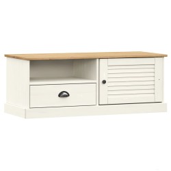 vidaXL TV-Schrank VIGO Weiß 106x40x40 cm Massivholz Kiefer