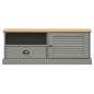 vidaXL TV-Schrank VIGO Grau 106x40x40 cm Massivholz Kiefer vidaXL TV-Schrank VIGO Grau 106x40x40 cm Massivholz Kiefer