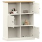 vidaXL Bücherregal VIGO Weiß 90x35x114,5 cm Massivholz Kiefer vidaXL Bücherregal VIGO Weiß 90x35x114,5 cm Massivholz Kiefer