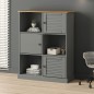 vidaXL Bücherregal VIGO Grau 90x35x114,5 cm Massivholz Kiefer vidaXL Bücherregal VIGO Grau 90x35x114,5 cm Massivholz Kiefer