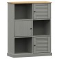 vidaXL Bücherregal VIGO Grau 90x35x114,5 cm Massivholz Kiefer vidaXL Bücherregal VIGO Grau 90x35x114,5 cm Massivholz Kiefer