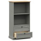 vidaXL Bücherregal VIGO Grau 60x35x114,5 cm Massivholz Kiefer vidaXL Bücherregal VIGO Grau 60x35x114,5 cm Massivholz Kiefer