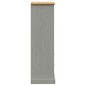 vidaXL Bücherregal VIGO Grau 60x35x114,5 cm Massivholz Kiefer vidaXL Bücherregal VIGO Grau 60x35x114,5 cm Massivholz Kiefer