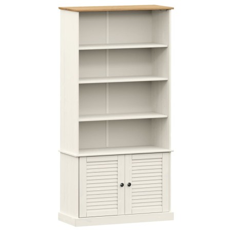 vidaXL Bücherregal VIGO Weiß 85x35x170 cm Massivholz Kiefer