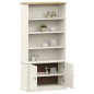 vidaXL Bücherregal VIGO Weiß 85x35x170 cm Massivholz Kiefer vidaXL Bücherregal VIGO Weiß 85x35x170 cm Massivholz Kiefer