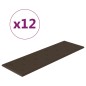 Wandpaneele 12 Stk. Braun 90x30 cm Kunstleder 3,24 m² Wandpaneele 12 Stk. Braun 90x30 cm Kunstleder 3,24 m²