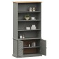 vidaXL Bücherregal VIGO Grau 85x35x170 cm Massivholz Kiefer vidaXL Bücherregal VIGO Grau 85x35x170 cm Massivholz Kiefer