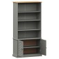 vidaXL Bücherregal VIGO Grau 85x35x170 cm Massivholz Kiefer vidaXL Bücherregal VIGO Grau 85x35x170 cm Massivholz Kiefer