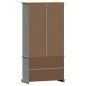 vidaXL Bücherregal VIGO Grau 85x35x170 cm Massivholz Kiefer vidaXL Bücherregal VIGO Grau 85x35x170 cm Massivholz Kiefer