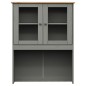 vidaXL Sideboard-Aufsatz VIGO Grau 78x30x100 cm Massivholz Kiefer vidaXL Sideboard-Aufsatz VIGO Grau 78x30x100 cm Massivholz Kiefer