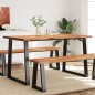 vidaXL Esstisch Baumkante 140x80x75 cm Massivholz Akazie vidaXL Esstisch Baumkante 140x80x75 cm Massivholz Akazie