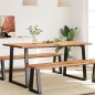 vidaXL Esstisch Baumkante 160x80x75 cm Massivholz Akazie vidaXL Esstisch Baumkante 160x80x75 cm Massivholz Akazie