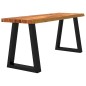 vidaXL Bank Baumkante 110 cm Massivholz Akazie vidaXL Bank Baumkante 110 cm Massivholz Akazie