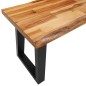 vidaXL Bank Baumkante 140 cm Massivholz Akazie vidaXL Bank Baumkante 140 cm Massivholz Akazie