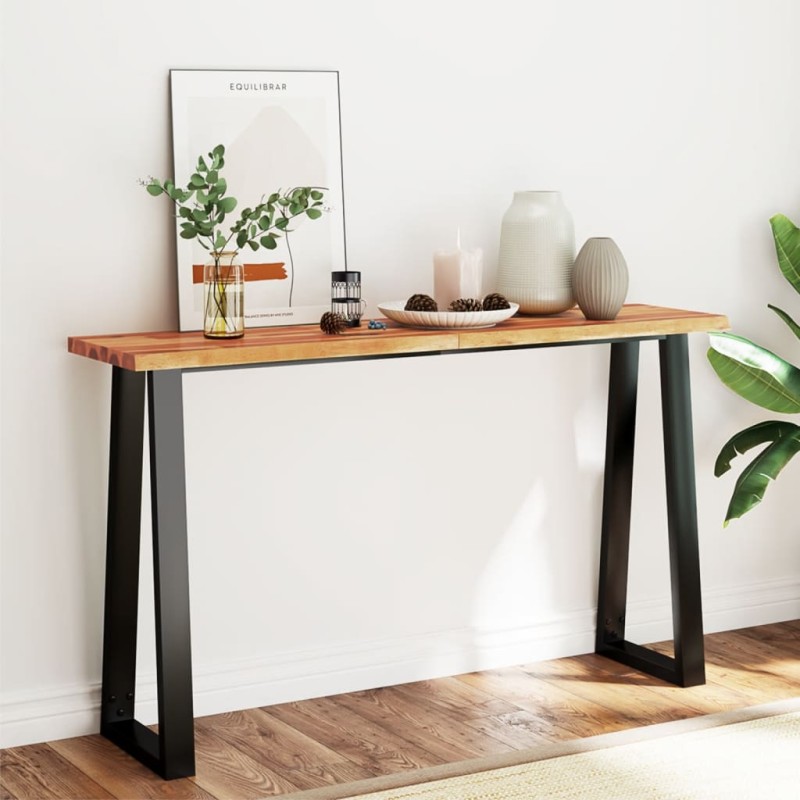 vidaXL Konsolentisch Baumkante 140x40x80 cm Massivholz Akazie vidaXL Konsolentisch Baumkante 140x40x80 cm Massivholz Akazie