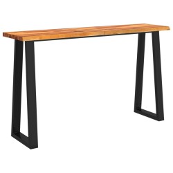 vidaXL Konsolentisch Baumkante 140x40x80 cm Massivholz Akazie
