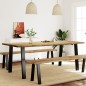 vidaXL Esstisch 200x90x75 cm Massivholz Akazie vidaXL Esstisch 200x90x75 cm Massivholz Akazie