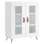 Highboard Hochglanz-Weiß 69,5x34x180 cm Holzwerkstoff Highboard Hochglanz-Weiß 69,5x34x180 cm Holzwerkstoff