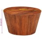 vidaXL Couchtisch Ø 52x30 cm Massivholz Mango vidaXL Couchtisch Ø 52x30 cm Massivholz Mango