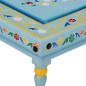 vidaXL Couchtisch Türkis Handbemalt Massivholz Mango vidaXL Couchtisch Türkis Handbemalt Massivholz Mango