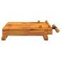 vidaXL Werkbankplatte mit Schraubstock 52x44x9,5 cm Massivholz Akazie vidaXL Werkbankplatte mit Schraubstock 52x44x9,5 cm Massivholz Akazie