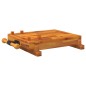vidaXL Werkbankplatte mit Schraubstock 52x44x9,5 cm Massivholz Akazie vidaXL Werkbankplatte mit Schraubstock 52x44x9,5 cm Massivholz Akazie