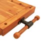 vidaXL Werkbankplatte mit Schraubstock 52x44x9,5 cm Massivholz Akazie vidaXL Werkbankplatte mit Schraubstock 52x44x9,5 cm Massivholz Akazie