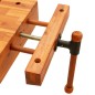 vidaXL Werkbankplatte mit Schraubstock 52x44x9,5 cm Massivholz Akazie vidaXL Werkbankplatte mit Schraubstock 52x44x9,5 cm Massivholz Akazie