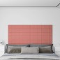 Wandpaneele 12 Stk. Rosa 90x15 cm Samt 1,62 m² Wandpaneele 12 Stk. Rosa 90x15 cm Samt 1,62 m²