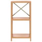 vidaXL Regal mit 3 Böden 40x30x78 cm Massivholz Eiche vidaXL Regal mit 3 Böden 40x30x78 cm Massivholz Eiche