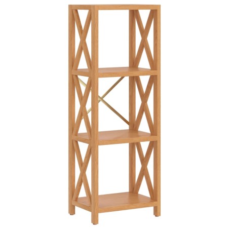 vidaXL Regal mit 4 Böden 40x30x112 cm Massivholz Eiche