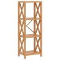 vidaXL Regal mit 4 Böden 40x30x112 cm Massivholz Eiche vidaXL Regal mit 4 Böden 40x30x112 cm Massivholz Eiche
