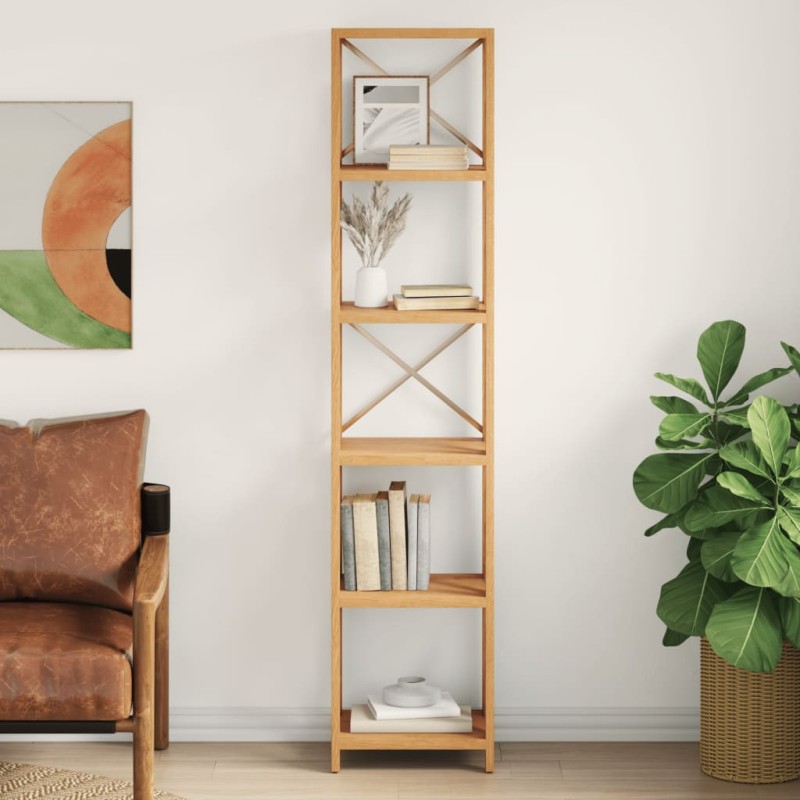 vidaXL Regal mit 6 Böden 40x30x181 cm Massivholz Eiche