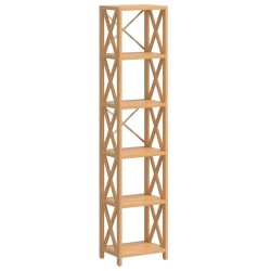 vidaXL Regal mit 6 Böden 40x30x181 cm Massivholz Eiche