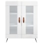 Highboard Hochglanz-Weiß 69,5x34x180 cm Holzwerkstoff Highboard Hochglanz-Weiß 69,5x34x180 cm Holzwerkstoff