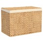 vidaXL Wäschekorb mit 3 Fächern 75x42,5x52 cm Wasserhyazinthe vidaXL Wäschekorb mit 3 Fächern 75x42,5x52 cm Wasserhyazinthe