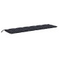 vidaXL Gartenbank-Auflage Schwarz Karomuster 150x50x7 cm Oxford-Gewebe vidaXL Gartenbank-Auflage Schwarz Karomuster 150x50x7 cm Oxford-Gewebe