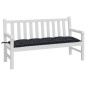 vidaXL Gartenbank-Auflage Schwarz Karomuster 150x50x7 cm Oxford-Gewebe vidaXL Gartenbank-Auflage Schwarz Karomuster 150x50x7 cm Oxford-Gewebe