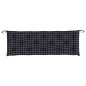 vidaXL Gartenbank-Auflage Schwarz Karomuster 150x50x7 cm Oxford-Gewebe vidaXL Gartenbank-Auflage Schwarz Karomuster 150x50x7 cm Oxford-Gewebe