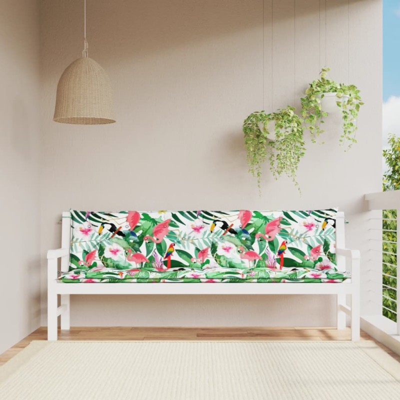 vidaXL Gartenbank-Auflagen 2 Stk. Mehrfarbig 200x50x7 cm Stoff vidaXL Gartenbank-Auflagen 2 Stk. Mehrfarbig 200x50x7 cm Stoff