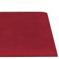 Wandpaneele 12 Stk. Weinrot 60x15 cm Samt 1,08 m² Wandpaneele 12 Stk. Weinrot 60x15 cm Samt 1,08 m²
