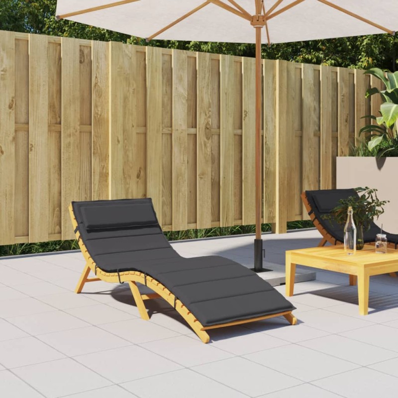 vidaXL Sonnenliegen-Auflage Schwarz 180x60x3 cm Oxford-Gewebe vidaXL Sonnenliegen-Auflage Schwarz 180x60x3 cm Oxford-Gewebe
