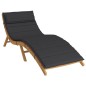 vidaXL Sonnenliegen-Auflage Schwarz 180x60x3 cm Oxford-Gewebe vidaXL Sonnenliegen-Auflage Schwarz 180x60x3 cm Oxford-Gewebe