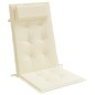 vidaXL Hochlehner-Auflagen 2 Stk. Creme Oxford-Gewebe vidaXL Hochlehner-Auflagen 2 Stk. Creme Oxford-Gewebe