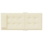 vidaXL Hochlehner-Auflagen 2 Stk. Creme Oxford-Gewebe vidaXL Hochlehner-Auflagen 2 Stk. Creme Oxford-Gewebe
