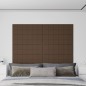 Wandpaneele 12 Stk. Braun 90x30 cm Stoff 3,24 m² Wandpaneele 12 Stk. Braun 90x30 cm Stoff 3,24 m²